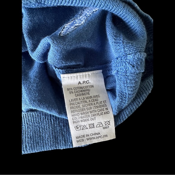 MENS APC COTTON CASHMERE SWEATER SMALL - Picture 3 of 6